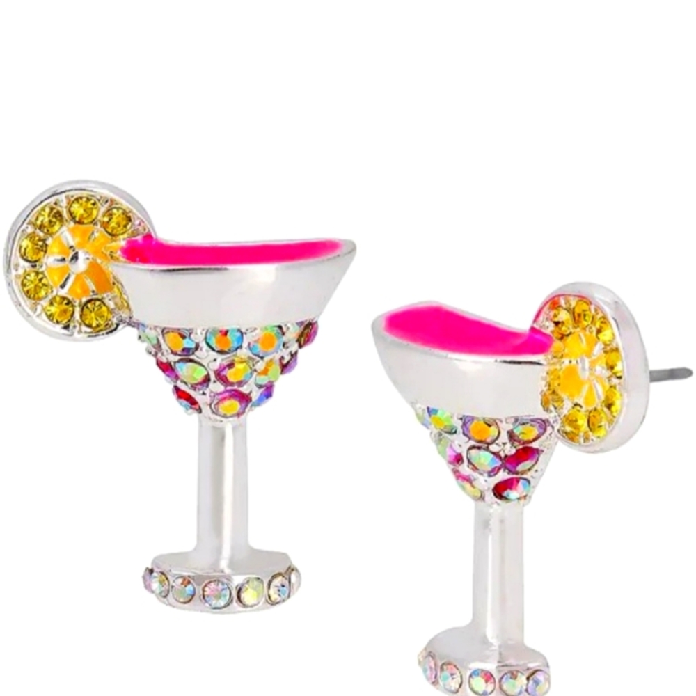 Betsey Johnson Margarita Stud Earrings